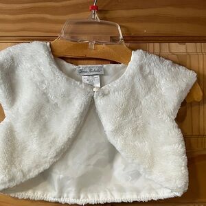 Jona Michelle Cream Faux Fur Kids Cape